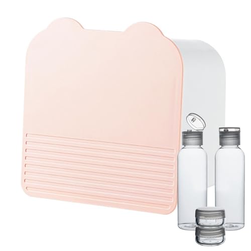 Wandmontierter Make-up-Organizer | Aufbewahrungsbox für Badezimmer, Hygienehandtuchhalter, Wand-Organizer mit Staubschutzdeckel für Wattebällchen, Wattepads, Baumwollpulver, Se référer au descriptif, von Generic