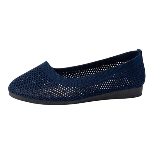 Warehouse Deal Retourenware Damen Schuhe Barfußschuhe Damen Ballerinas Runde Zehenpartie Flache Schuhe Mesh Stoffturnschuhe Leichte Breite Füße Walkingschuhe rutschfeste Turnschuhe Freizeitschuhe von Generic
