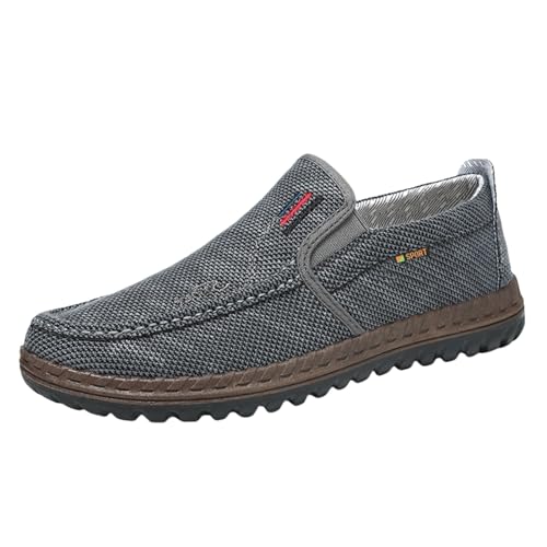 Warehouse Deal Retourenware Mokassins Herren Loafer Flache Slipper Freizeitschuhe Slip On Bootsschuhe Penny Schuhe Canvas Sneaker Atmungsaktiv Joggingschuhe Fitness Breathable Schlupfschuhe von Generic