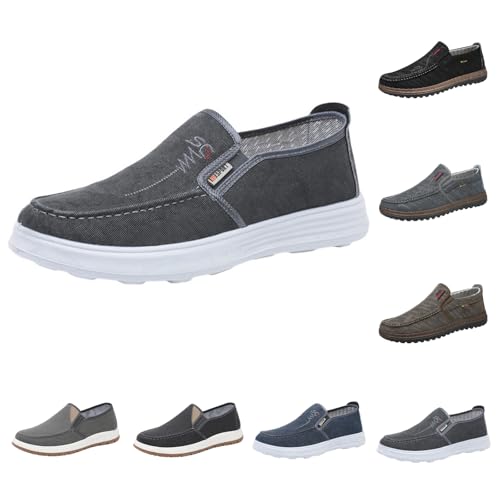 Warehouse Deal Retourenware Mokassins Herren Loafer Flache Slipper Freizeitschuhe Slip On Bootsschuhe Penny Schuhe Canvas Sneaker Atmungsaktiv Joggingschuhe Fitness Breathable Schlupfschuhe von Generic