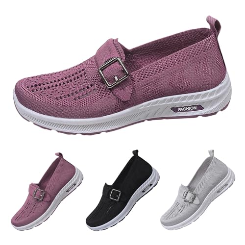 Warehouse Deal Retourenware Walkingschuhe Damenschnalle Freizeitschuhe Mesh Atmungsaktives rutschfeste Loafer Bequeme Weicher Sohle Turnschuhe Lightweight Pantoletten Sneaker Ballerinas Warehouse Deal Retourenware Walkingschuhe Damenschnalle Freizeitschuhe Mesh Atmungsaktives rutschfeste Loafer Bequeme Weicher Sohle Turnschuhe Lightweight Pantoletten Sneaker Ballerinas von Generic