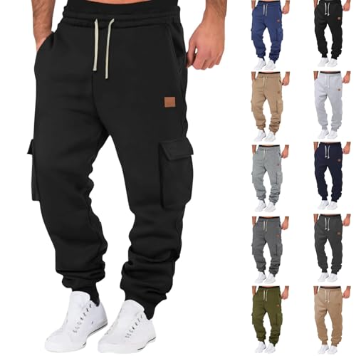 Warehouse Deal retourenware Cargohose Herren Stretch Winter Freizeithose Taille Arbeitshose Lange Baumwolle Jogginghose Bequem Outdoorhose Männer Sporthose Herren Laufschuhe Sale von Generic