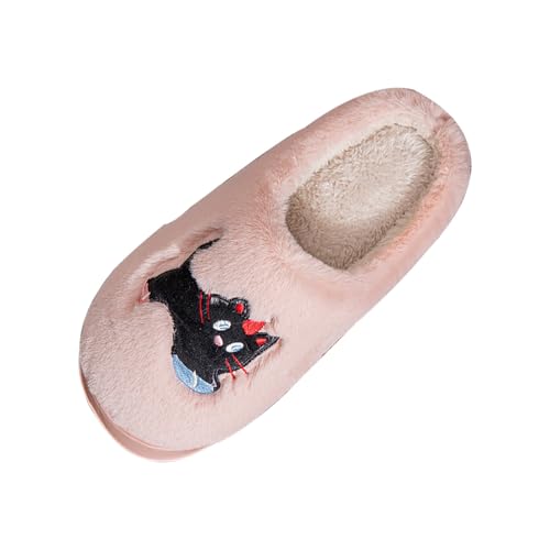 Warme Hausschuhe Damen, Winter Hausschuhe Herren Plüsch, Unisex Memory Foam Pantoffeln, Weich Rutschfester Filzpantoffeln, Bequeme Slippers Slip-On Indoor Outdoor von Generic