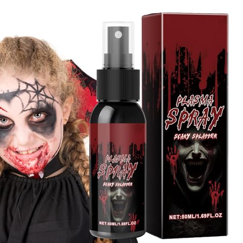 Waschbares Gefälschtes Bühnenblut – Realistische Bluteffekte | Make-up-Spray mit Blutspritzern | Ideal für Halloween- und Cosplay-Aufführungen und Make-up. von Generic