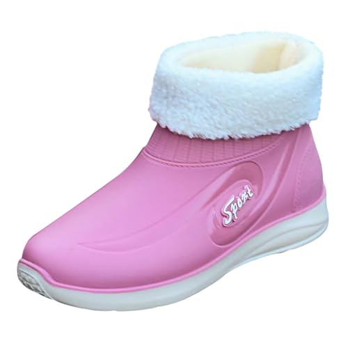 Wasserdicht Gummistiefel Damen Wasserdichte Regenstiefel – Langschaft Boots Regenschuhe Weiche Sohlen Hiking Flach Safety Regenstiefel Bequem Arbeitsstiefel Robust Wasserdichte Boots von Generic