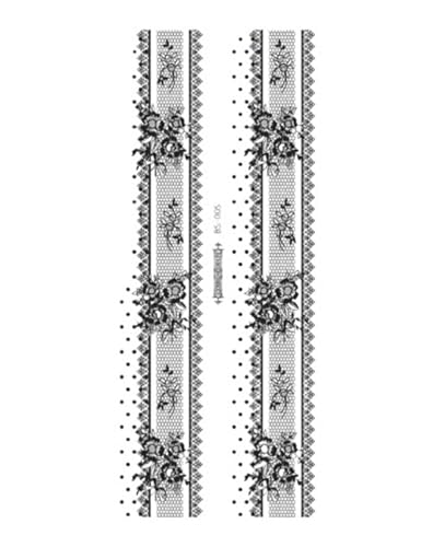 Wasserdicht Temporäre Tätowierung Aufkleber Bogen Knoten Spitze Schmetterling Blume Arm Bein Körper Flash Fake Tattoo for Männer Frauen von Generic