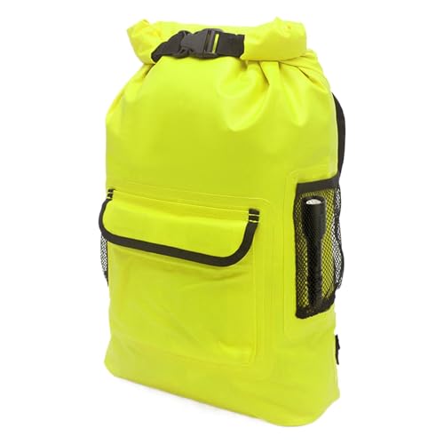 Wasserdichter Campingrucksack - Rucksackpaket zum Wandern, gepolsterte Schultergurte | 16L leichte Tagesrucksäcke für Outdoor-Reisen, Tagesrucksack, Wanderrucksäcke für Wassersport, Gelb,, yellow von Generic