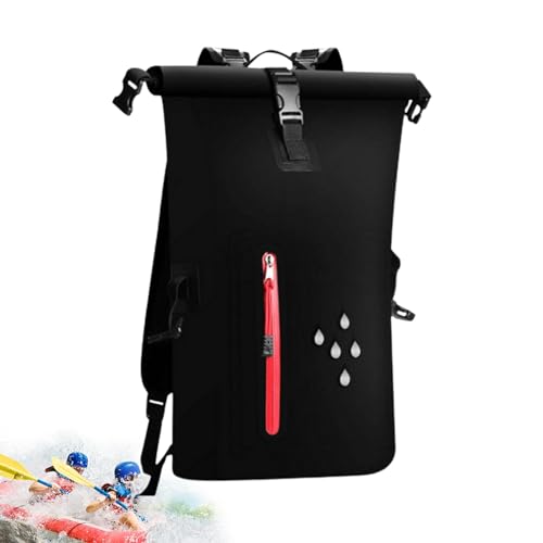 Wasserdichter Kajak-Rafting-Rafting-Rucksack | Leichter Trockener Rucksack mit PVC-Rolltop - Leichter Multifunktions-Rolltop-Rucksack für Frauen und Männer, Schwarz , Fare riferimento alla descrizione von Generic