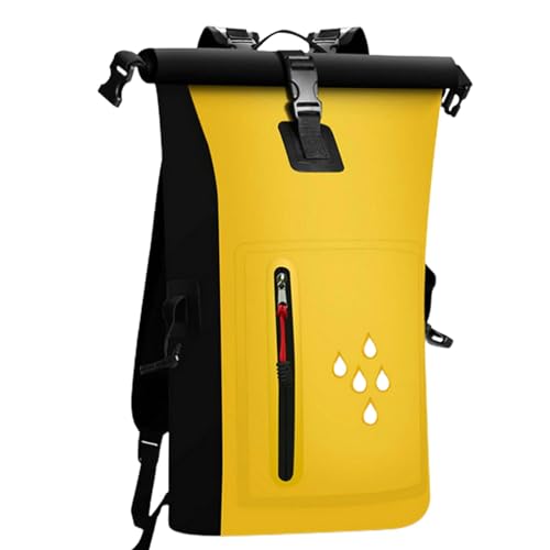 Wasserdichter Kajak-Rafting-Rafting-Rucksack | Leichter Trockener Rucksack mit PVC-Rolltop - Leichter Multifunktions-Rolltop-Rucksack für Frauen und Männer, gelb, Fare riferimento alla descrizione von Generic