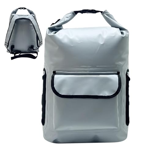 Wasserdichter Wanderrucksack, wasserdichte Angeltasche, Wanderrucksack mit großer Kapazität mit Schnalle, Rucksack mit reflektierenden Streifen, multifunktionaler Outdoor-Rucksack aus PVC-Netzgewebe von Generic