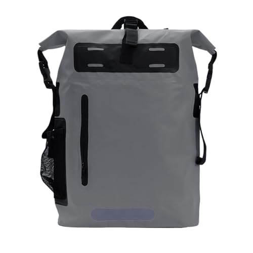 Wasserdichter Wanderrucksack – Reisetasche im Freien, Tagespaket oben | 25 l Adventure Pack trocken für Kajakfahrer, grau, Se référer au descriptif von Generic