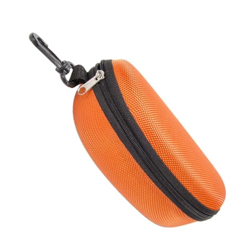Wasserdichtes Etui für Sonnenbrillen, stoßfest, Etui für Sonnenbrillen für Damen | Hartes EVA-Sonnenbrillenetui mit Haken, Aufbewahrungsbox, Orange, Consulte la descripción von Generic