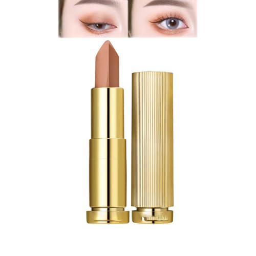 Wasserfester, zweifarbiger Glitzer-Lidschattenstift, tragbarer, zweifarbiger Farbverlauf-Lidschattenstift mit langanhaltendem Glitzer (04#) von Generic