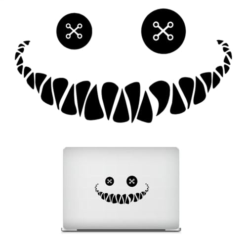 Wasserfester Teufelslächeln-Aufkleber – kreativer Autoaufkleber, Lächeln-Gesichts-Design |. Wasserfester Aufkleber für Autos, Motorräder, Elektrofahrräder, perfekt zum Dekorieren von Laptops, LKWs, von Generic