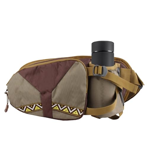 Wasserflaschen-Gürteltasche, Gürteltasche mit Wasserflaschenhalter,Verstellbare Wander-Gürteltasche für Handy und Geldbörse - Trink-Hüfttasche, kompakte, leichte Hüfttasche für den täglichen Gebrauch von Generic