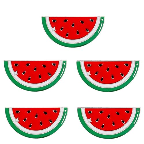 Wassermelonen-Anstecknadel, Palästina-Flagge, 1/2/5/10 Stück, P-alestinische National-Emaille-Anstecknadel, Wassermelonen-Emaille-Anstecknadel, Obstform, Landflaggen-Abzeichen für Hut, Kleidung von Generic