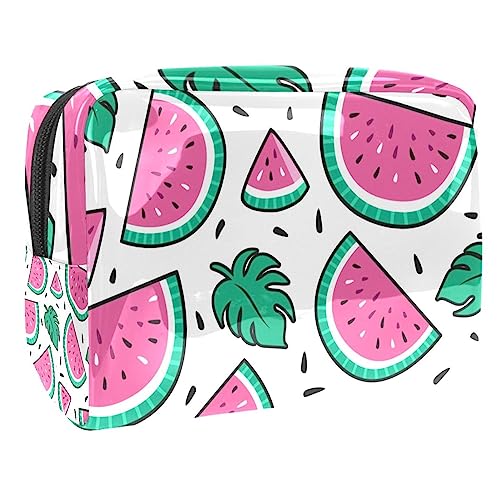 Wassermelonen Muster Kosmetiktasche Portable Kosmetiktaschen für Frauen Mädchen von Generic