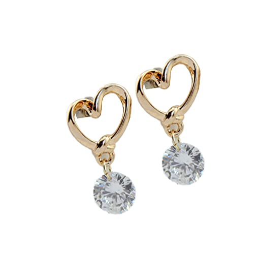 Wassertropfen in Herzform, hochwertig, romantisch, Ohrringe, Mädchen, Ohrstecker, Schmuck, Geschenke von Generic