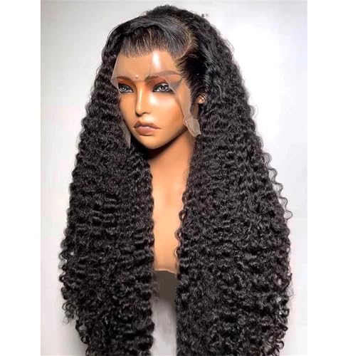 Wasserwelle Spitze Vordere Perücken 13X4 13X6 Hd Deep Wave Spitze Frontalperücke Lockige Menschliche Haar Perücke Für Frauen 13x4 Lace Wig 34 Inch 180 Density von Generic