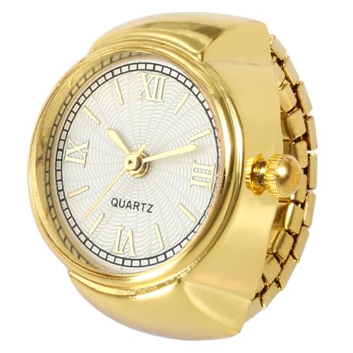 Watch Ring Männer Ringuhr Frauen | Stylischer Mini -Finger -Uhrzeit für Männer und Frauen, kreatives Modeaccessoire für Partys, Reisen, tägliche Outfits oder Veranstaltungen, einzigartig von Generic