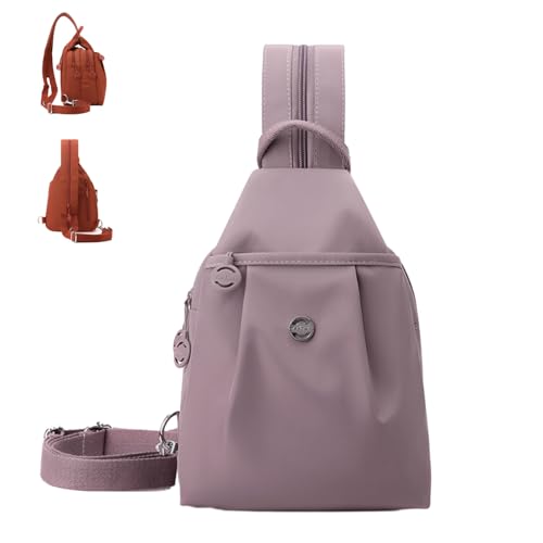 Waterproof 2-Way Commuter Bag,Large Capacity Oxford Convertible Shoulder Travel Tote,Comfortable Carrying Anti-Theft Handbag (Pink) von Generic