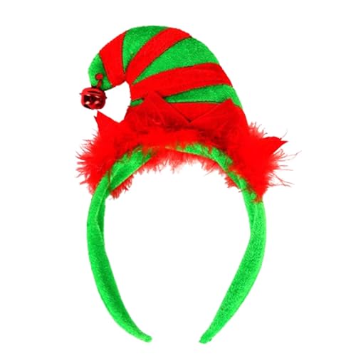 Weihnachten Geweih Stirnband - Rentier Haarband Für Festliche Glocken | Weihnachten Kopfbedeckung Für Kinder Und Erwachsene, Niedliche Elch-Haarbänder, Weihnachten Kopfbedeckung von Generic