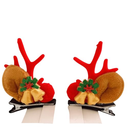 Weihnachten Haarspange Kopfschmuck Elch Clip Paar Clip Festival Dekoration Clip Lovely Small Frauen Damen (# 10) von Generic