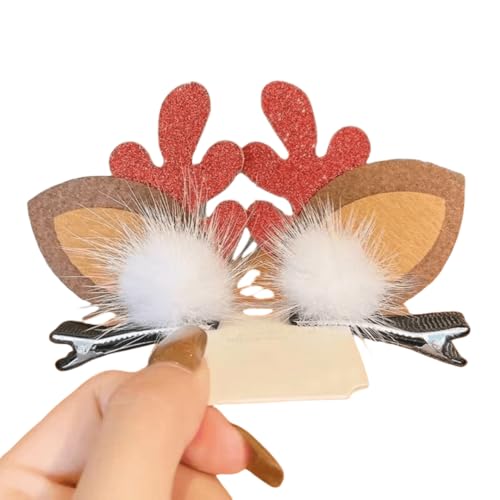 Weihnachten Haarspange Kopfschmuck Elch Clip Paar Clip Festival Dekoration Clip Lovely Small Frauen Damen (# 14) von Generic