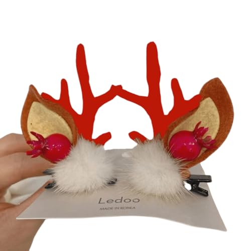 Weihnachten Haarspange Kopfschmuck Elch Clip Paar Clip Festival Dekoration Clip Lovely Small Frauen Damen (# 15) von Generic