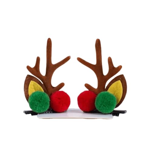 Weihnachten Haarspange Kopfschmuck Elch Clip Paar Clip Festival Dekoration Clip Lovely Small Frauen Damen (# 18) von Generic