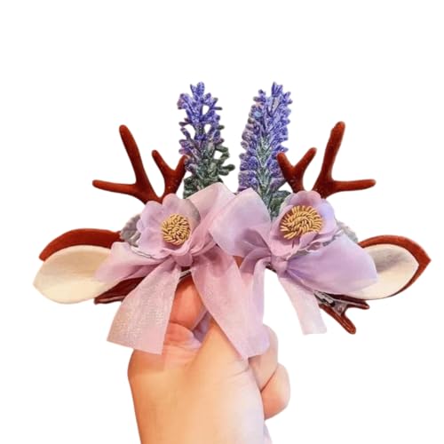 Weihnachten Haarspange Kopfschmuck Elch Clip Paar Clip Festival Dekoration Clip Lovely Small Frauen Damen (# 24) von Generic