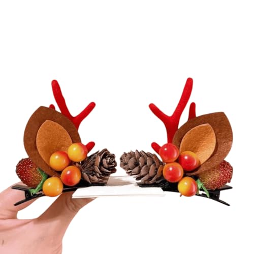 Weihnachten Haarspange Kopfschmuck Elch Clip Paar Clip Festival Dekoration Clip Lovely Small Frauen Damen (# 5) von Generic