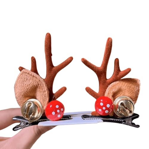 Weihnachten Haarspange Kopfschmuck Elch Clip Paar Clip Festival Dekoration Clip Lovely Small Frauen Damen (# 8) von Generic