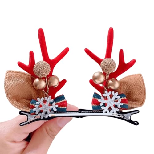 Weihnachten Haarspange Kopfschmuck Elch Clip Paar Clip Festival Dekoration Clip Lovely Small Frauen Damen (# 9) von Generic