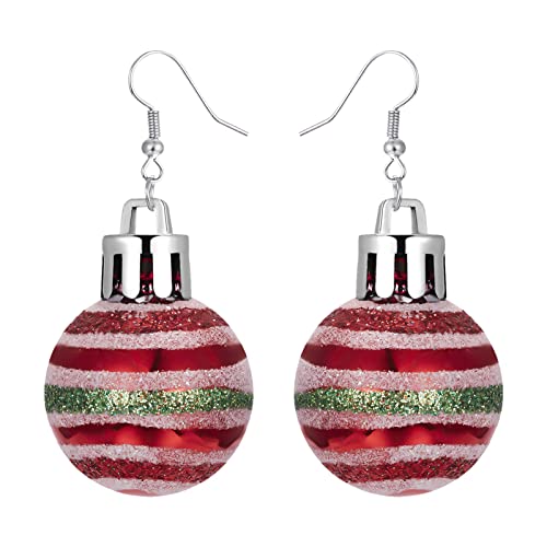 Weihnachten Ohrringe wojonifuiliy01 Damen - Weihnachts Ohrringe Modeschmuck Earring Women Aesthetic Charme Niedlich Partykleidung Weihnachts-Ohrringe, Geschenke für Frauen Mädchen (WhsC-F, One Size) von Generic