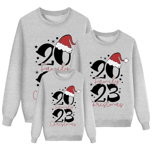 Weihnachten Pullover Set Partnerlook Pärchen Weihnachtspullover Familie Set Gestrickte Pullover Strickpullover Winterpullover Weihnachtspullis Sweatshirt für Mädchen Jungen Kinder Damen Herren A362 von Generic