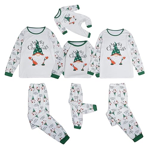 Weihnachten Schlafanzug Familien Christmas Pyjama Set Lang Fun-Nachtwäsche Weihnachtspyjama Herren Damen Jungen Mädchen Nachthemd Hausanzug mit Hirsch Gedruck Set Herren von Generic