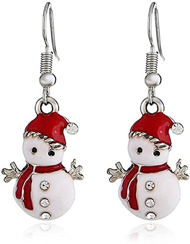 Weihnachten Schneemann Haken Ohrringe Damen Geschenk von Generic