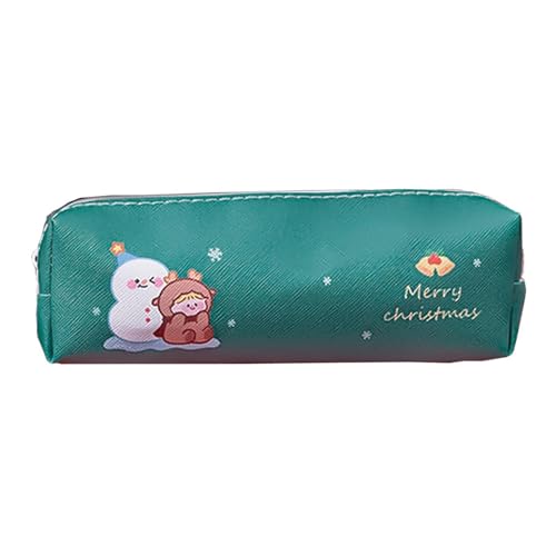 Weihnachts-Federmäppchen, Weihnachts-Stifttasche | Weihnachts-Bleistifttasche, Cartoon-Bleistifttasche Mit Reißverschluss, Großes Fassungsvermögen, Weihnachtstasche, Langlebige Schreibwarentasche von Generic