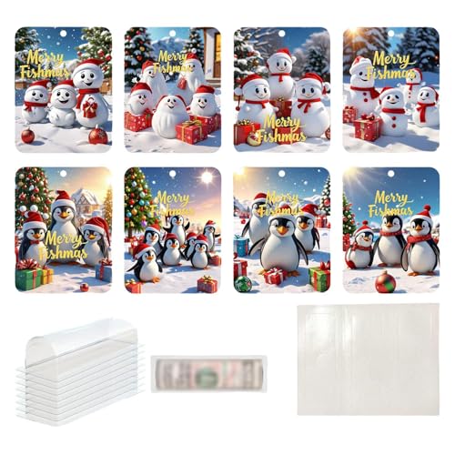 Weihnachts-Geldhalter – Weihnachts-Geldhalter für Bargeld, Weihnachts-Geldhalter, klassische Weihnachts-Geldkarte |. Lustiger Geldhalter, Weihnachtsbaumdekoration, klassischer Weihnachts-Geldbeutel fü von Generic