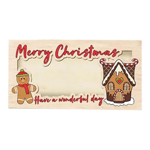 Weihnachts-Geldhalter aus Holz – einzigartiger Geldhalter aus Holz – 17,8 x 8,9 cm lustige Weihnachts-Geldbörse – Weihnachts-Geldhalter für Bargeld – Weihnachts-Geldbörse für Kind, Sohn, Tochter von Generic