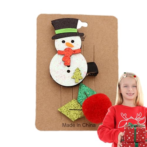 Weihnachts-Haarnadel-Set, Weihnachts-Entenschnabel-Clips | Süßes Weihnachts-Haarspangen-Set | Stilvolles und niedliches Haarstyling-Tool für Mottopartys, Schulaktivitäten, Partys mit Freunden, Festiva von Generic