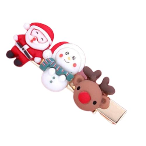 Weihnachts-Haarnadeln für Mädchen, Weihnachts-Haarklammern, Weihnachtsmann | Niedliche Weihnachts-Haarnadeln für die | Weihnachtsstrumpfpolster, festliche Haarnadeln Cutie für den Urlaub von Generic