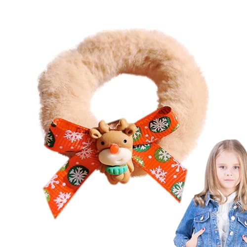 Weihnachts-Haarspangen für Damen, Weihnachts-Haarklammern, Plüsch-Haarschmuck, niedliche Haarklammern | Weihnachts-Haarschleife, Weihnachtsklammern für und von Generic