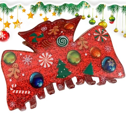Weihnachts- -Haarklammern, Haarklammern für Frauen | Bequeme Haarklammern - Langlebige Haarklammern für tragbare Haaraccessoires für Weihnachten, Geburtstag, Neujahr von Generic