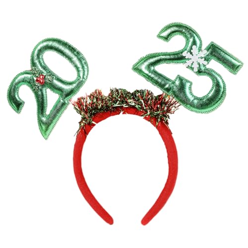 Weihnachts-Stirnbänder Für Frauen – Weihnachts-Haarschmuck, Festliche Bänder | Elastische Stirnbänder Für Frauen Und Mädchen, Lustiger Stil Für Cosplay, Partys Und Feiern Zu Weihnachten von Generic