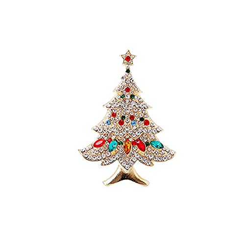 Weihnachtsbaum Vintage bunten Strass Brosche Hochzeit Party Schmuck langlebig und nützlich von Generic