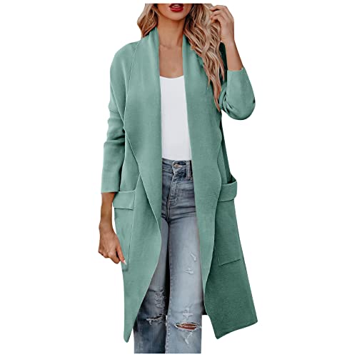 Strickjacke Damen Winterjacke Trend 2022 Weihnachten Leichte Steppjacke FrüHjahr Jacke Winter Dicker Wintermantel Winterjacken Ausverkauf Blazer Halbarm(Mint Grün-1, S) von Generic