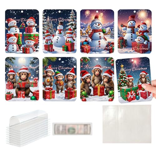 Weihnachtskarten-Geldhalter – Weihnachts-Geldhalter-Ornament, Vistaprint Weihnachts-Geldhalter-Karte | Lustiger Geldhalter, Weihnachtsbaumschmuck, klassischer Weihnachts-Geldbeutel für Weihnachtsbaum, von Generic