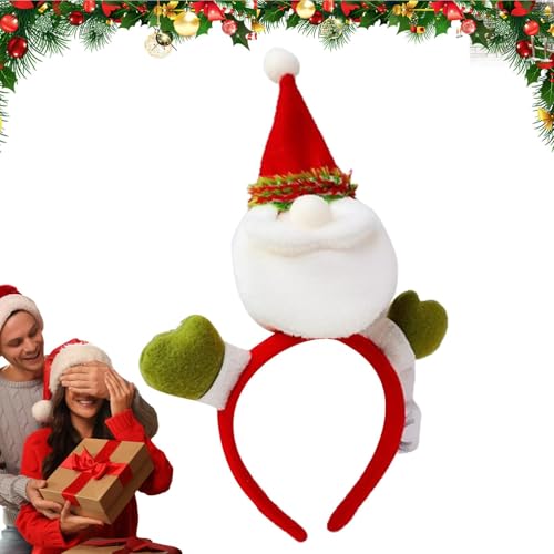 Weihnachtskopfbedeckung mit Schnalle – Weihnachts-Stirnbänder für Frauen | Rentier-Stirnbänder mit Glocke, Haar-Zubehör für Weihnachten, Haarspangen für und Erwachsene, attraktiv und niedlich von Generic